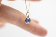 Load image into Gallery viewer, Blue Sapphire Cabochon Pendant
