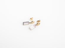 Load image into Gallery viewer, &quot;The Perfect Earring&quot; with Sapphire and Rose Quartz
